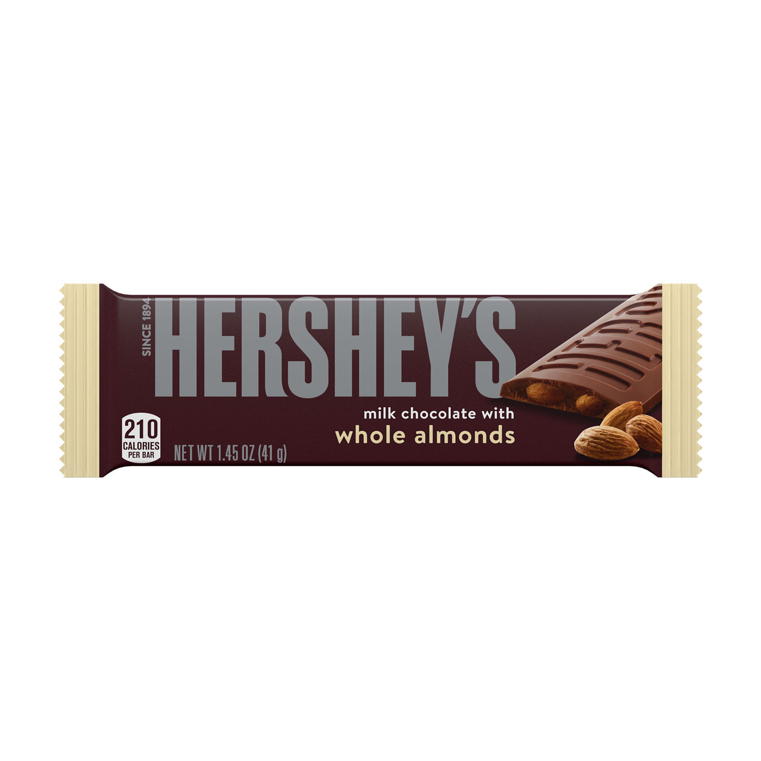 HERSHEY’S Milk Chocolate with Whole Almonds Candy Bars, 1.45 oz (36 Count) - THE HERSHEY COMPANY