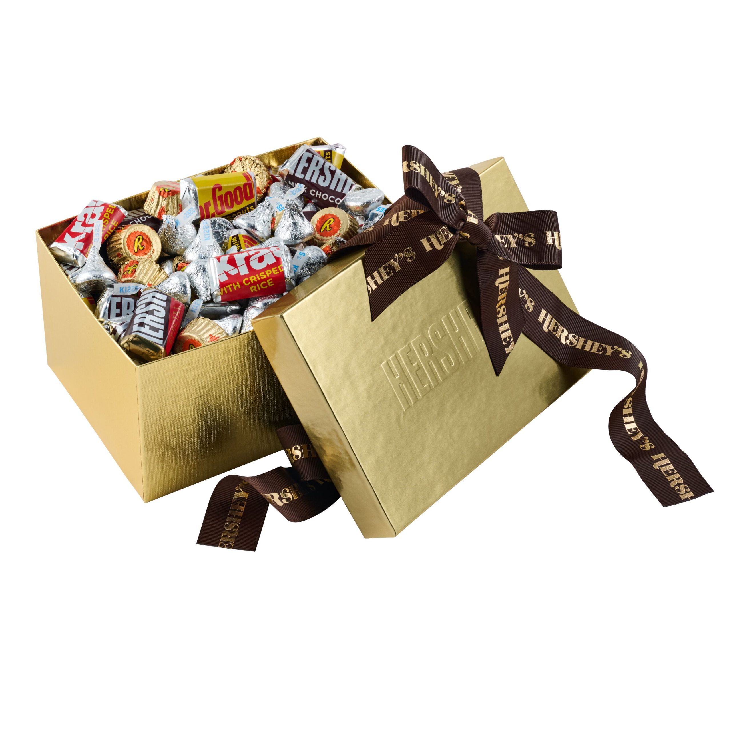 Hershey’s 2lbs Golden Gift Box: Milk & Dark Chocolate Assortment - THE HERSHEY COMPANY