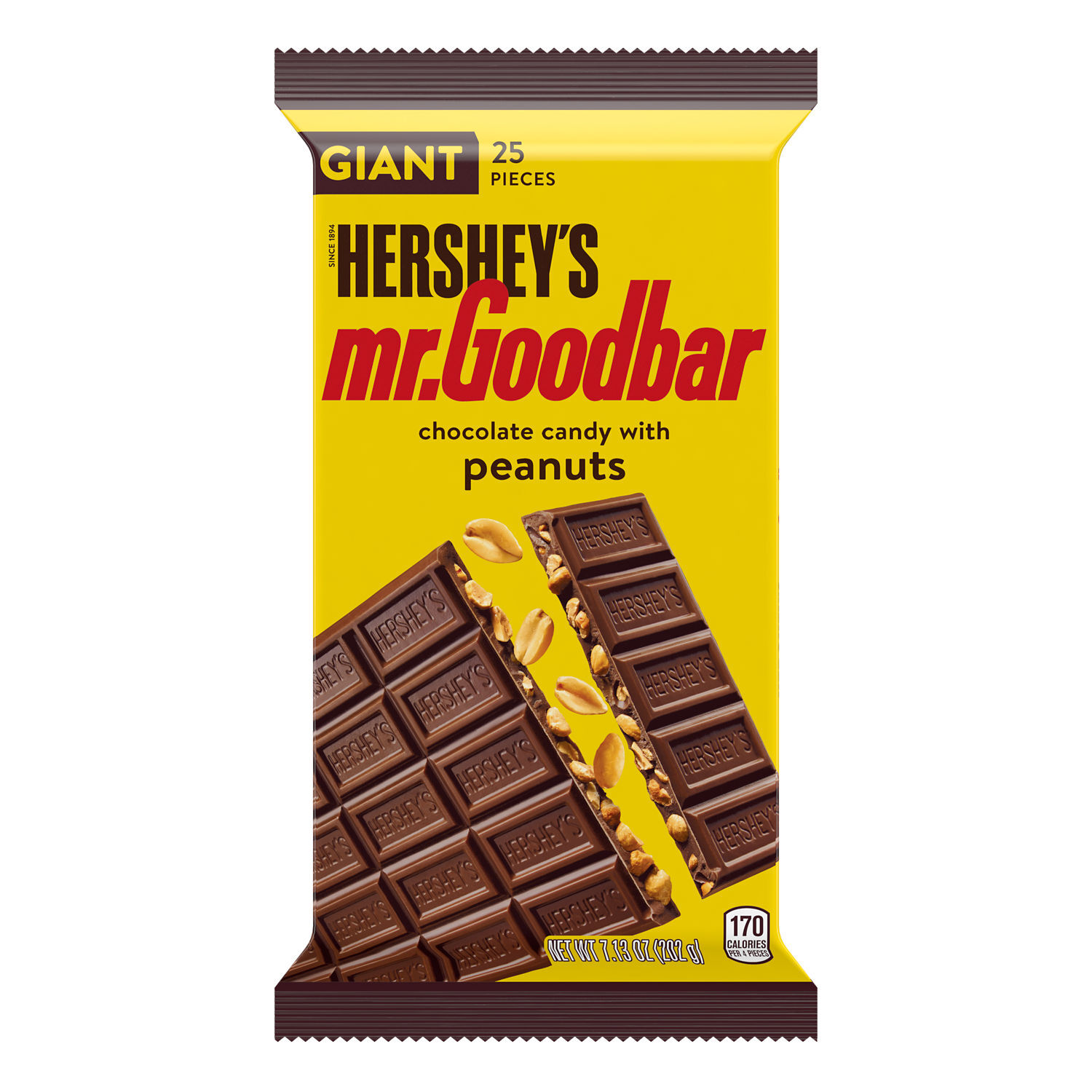 MR. GOODBAR Milk Chocolate with Peanuts Giant 7.13oz Candy Bar - THE HERSHEY COMPANY