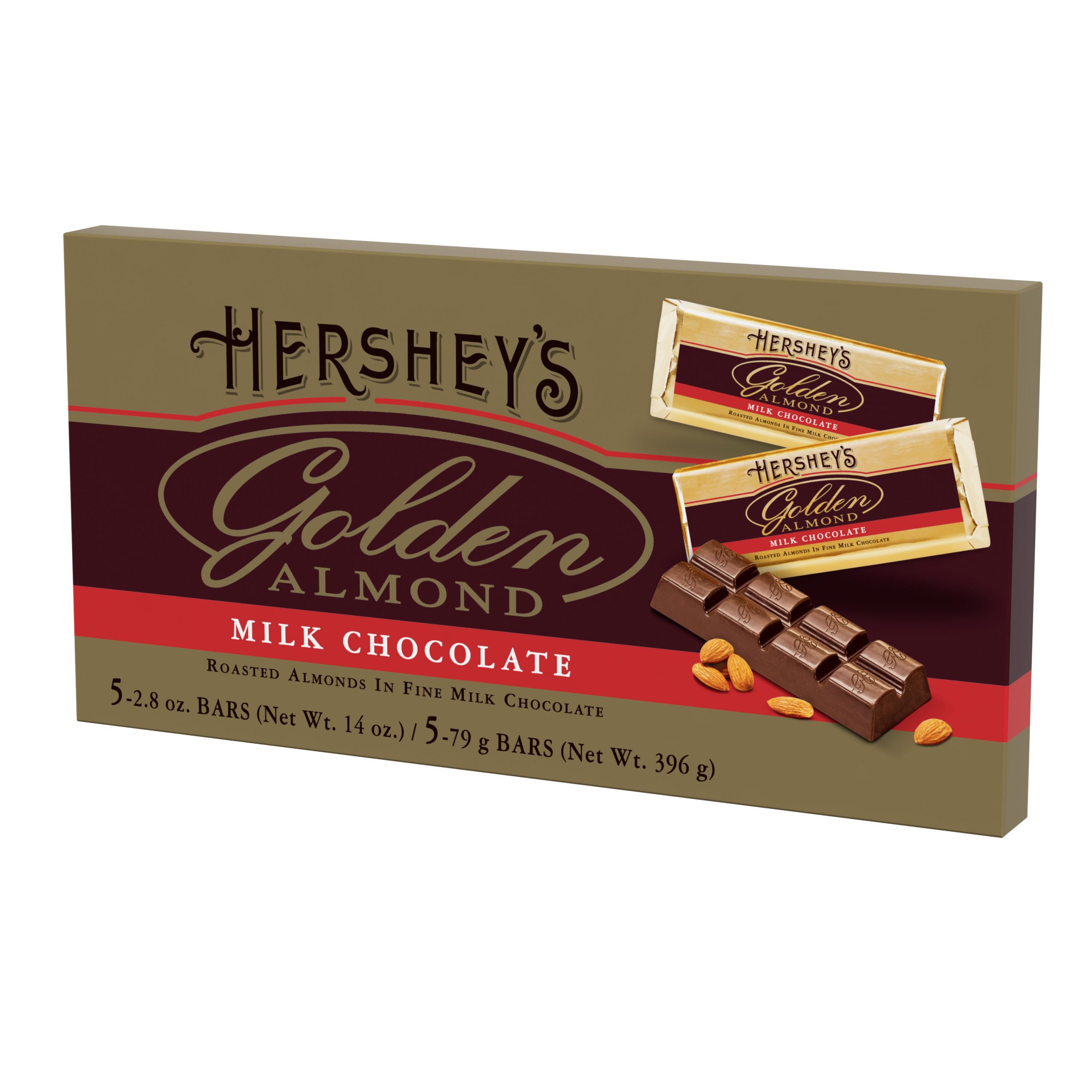 GOLDEN ALMOND Milk Chocolate Bar | 5-Pack Candy Bars - THE HERSHEY COMPANY