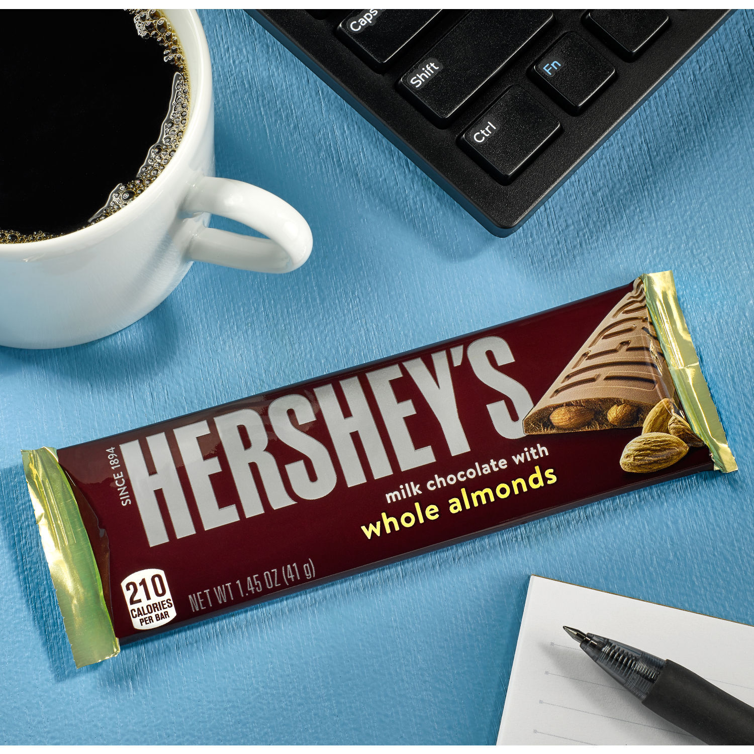 HERSHEY’S Milk Chocolate with Whole Almonds Candy Bars, 1.45 oz (36 Count) - THE HERSHEY COMPANY