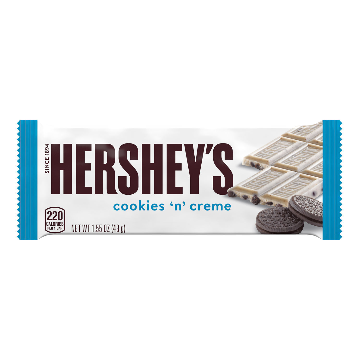 HERSHEY’S Cookies ‘n’ Creme Candy Bars, 1.55 oz (36 Count) - THE HERSHEY COMPANY